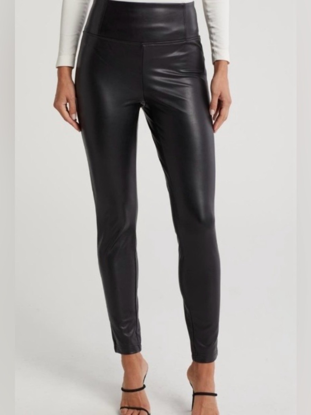 Laundry By Shelli Segal Black Faux Leather Leggings